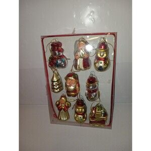 Vintage  Family Dollar Christmas Ornaments, Snowman, Angel and more Used